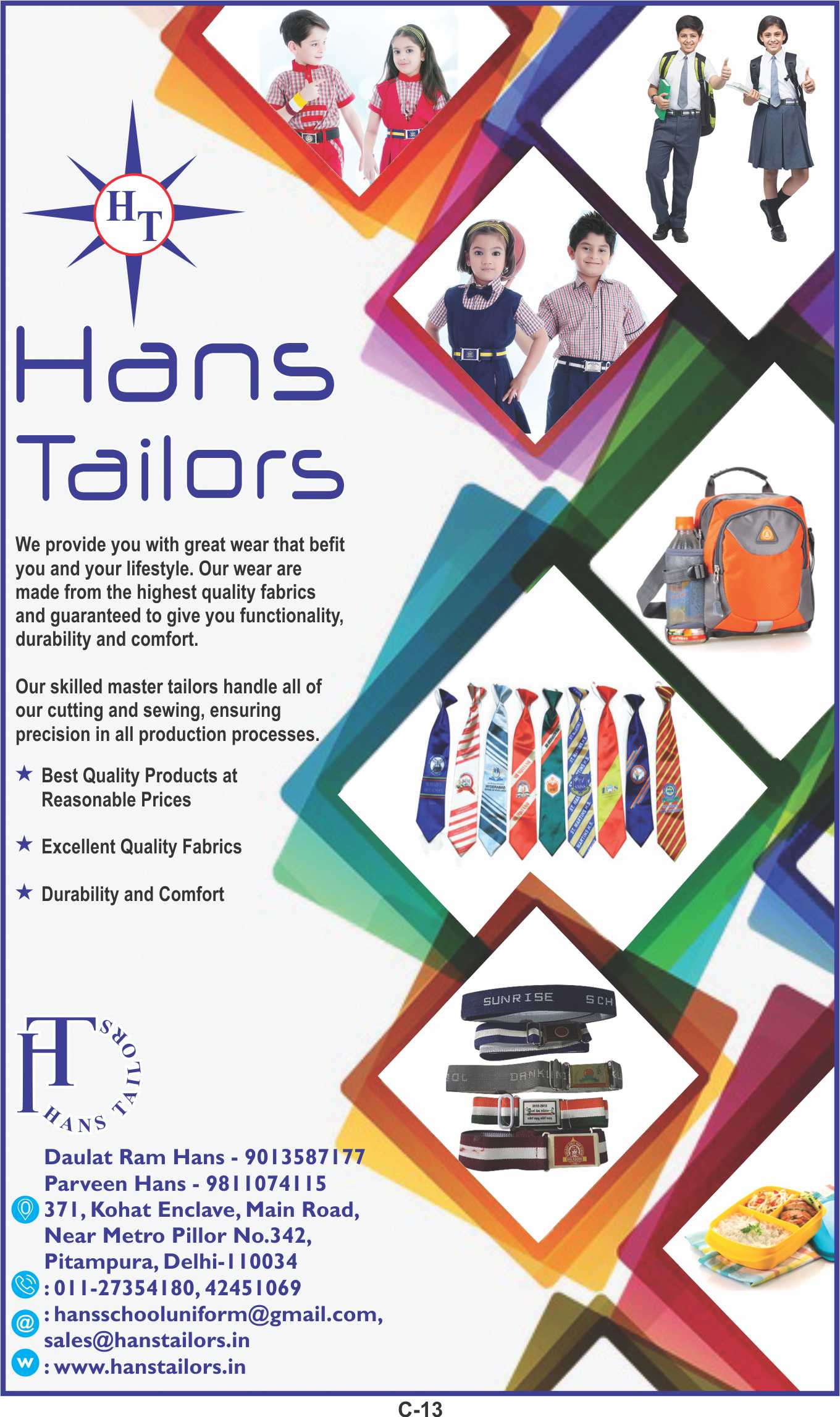 HANS TAILORS.